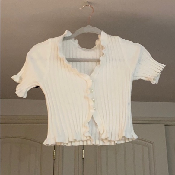 SHEIN Ribbed Blouse - Picture 1 of 2